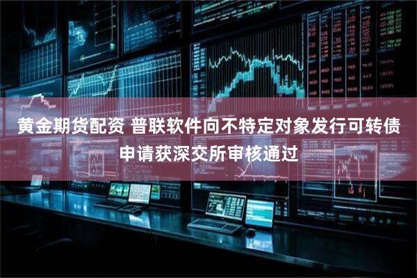黄金期货配资 普联软件向不特定对象发行可转债申请获深交所审核通过